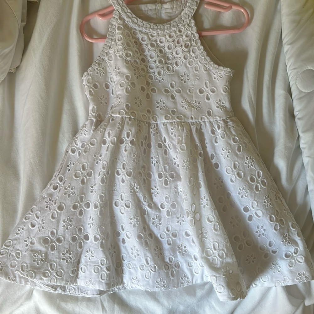 Little girls white eyelet dress from Lily Pulitzer size 4